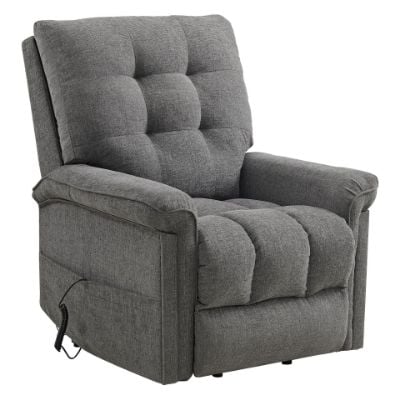 Pecos Power Motion Lift Chair in Ribbit Charcoal Angle.jpg